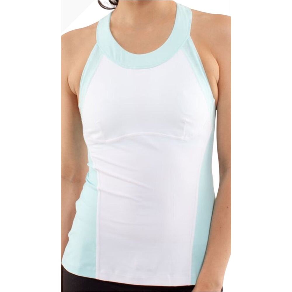 Lululemon Run Make It Count Racerback Tank Top Shirt 8 Shelf Bra Moisture Wick